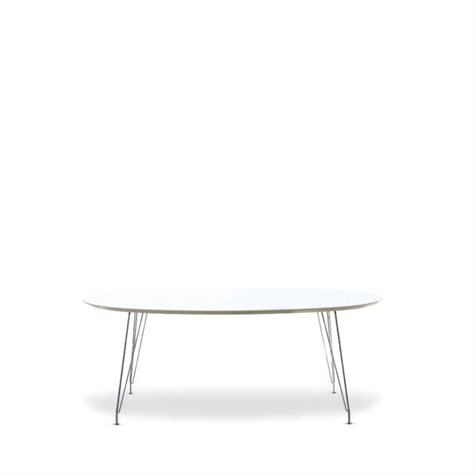 Andersen Furniture - DK10 ovalt spisebord i hvid laminat