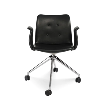 Bent Hansen - Primum Chair Dynamic m. hjul- og drejestel, tilt og armlæn 