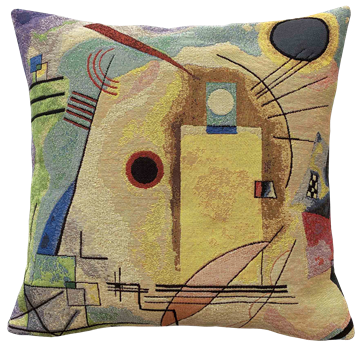Poulin Design  Jaune rouge bleu 2 (1925) – Kandinsky pude