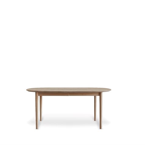 Andersen Furniture Model 295, rundt spisebord i massiv eg med udtræk, 125 cm diameter