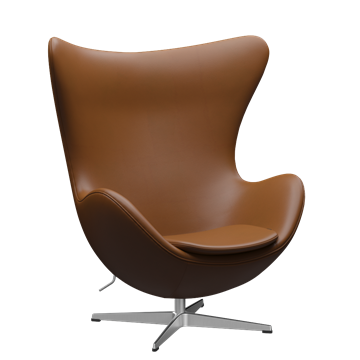 Ægget af Arne Jacobsen (3316), fuldpolstret, Aura læder