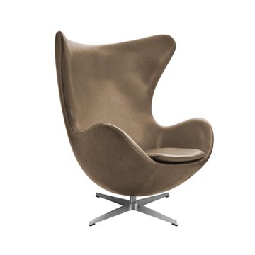 Ægget af Arne Jacobsen (3316), fuldpolstret, Aura læder