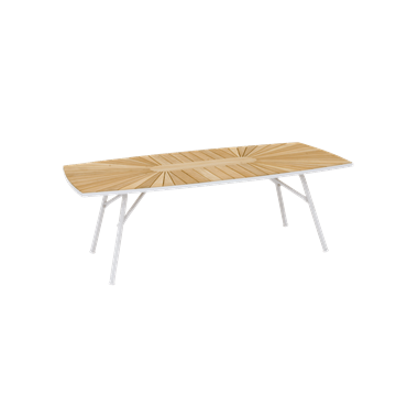 Mandalay Marguerit Loungebord L130xB70, hvid