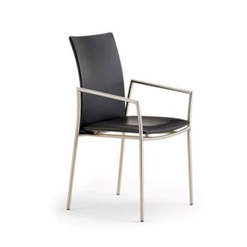 SM59 spisebordsstol m. armlæn fra Skovby, læder