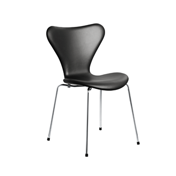 7'er stol, fuldpolstret sort Essential læder (3107)