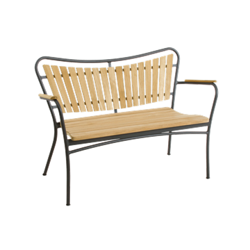 Mandalay Marguerit havebænk L112 Antracit