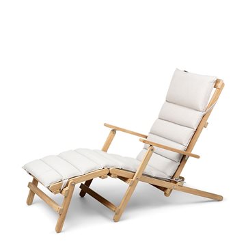 Carl Hansen & Søn BM5565 Dækstol m. fodskammel af Børge Mogensen