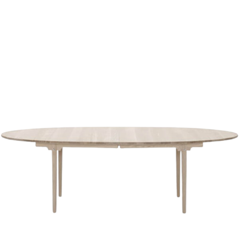 CH339 spisebord af Hans J. Wegner med udtræk til 4 tillægsplader, 240 x 115 cm