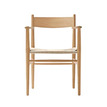 Carl Hansen & Søn CH37 spisebordsstol med armlæn designet af Hans J. Wegner