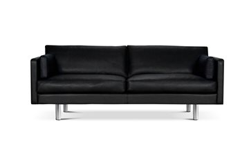 3 pers. sofa model Classic, sort semi-anilin Thundra