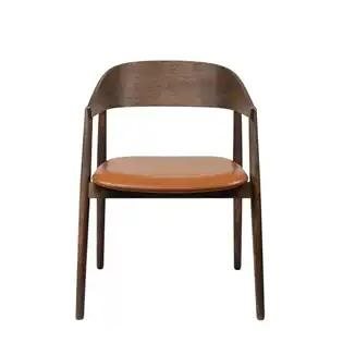 Andersen Furniture AC2 spisebordsstol røget Eg cognac lædersæde