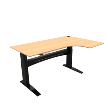Conset - Hæve-/sænkebord 180x120 cm, højre