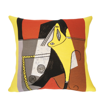 Poulin design Picasso pude (8936), Femme dans un fauteuil, 45x45 cm 