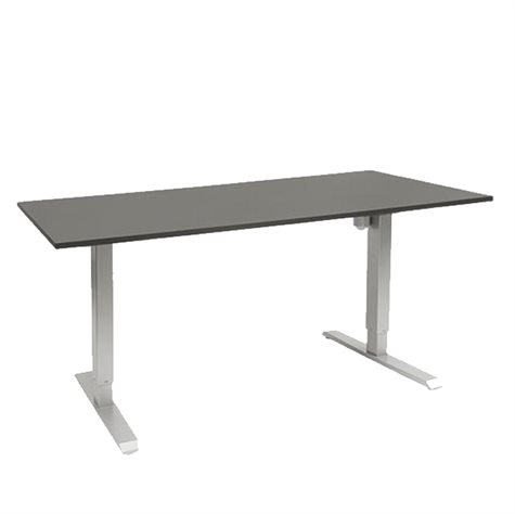 Slot hæve sænkebord Manager 80×160 cm, alu stel
