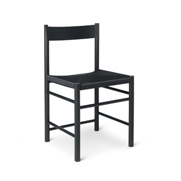F-stol uden armlæn, polyestersæde