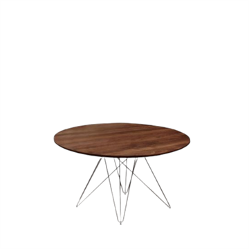 Naver Collection - GM 3880 Spider rundt spisebord med træbordplade, diameter 120 cm