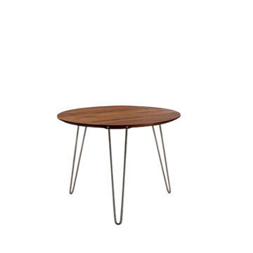 Naver Collection - GM 6660 rundt spisebord med træbordplade fra Naver Collection, 100 cm diameter