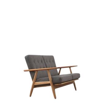 GE 240, 2-personers sofa af Hans J. Wegner, stof