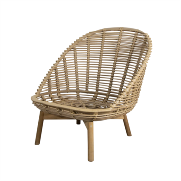 Cane-line Hive loungestol (54701), lav ryg