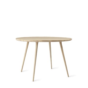 Mater Accent spisebord Ø110 i hvidlakeret eg