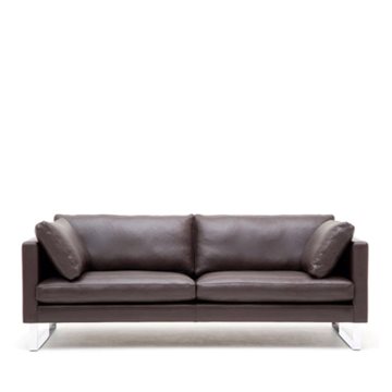 Handy 2,5-personers sofa fra Nielaus, læder