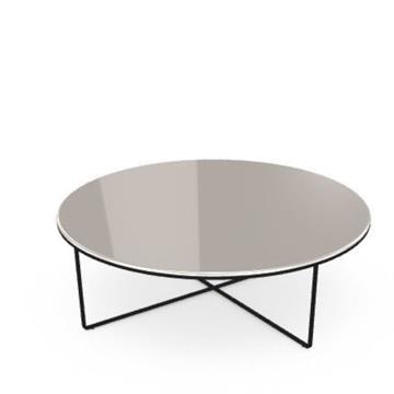 Sovet - Piktor rundt sofabord 120 cm, glas