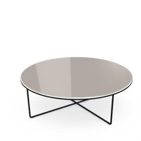 Sovet - Piktor rundt sofabord 120 cm, glas