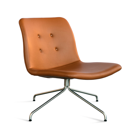 Bent Hansen - Primum Lounge Chair m. drejestel og u. armlæn 