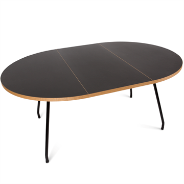 Bent Hansen - Primum Table tillægsplade sort linoleum