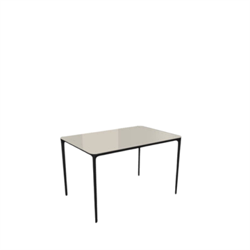 Slim spisebord 120x80 cm, glas