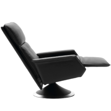 Ceto Lænestol - Berg Furniture, sort soft læder