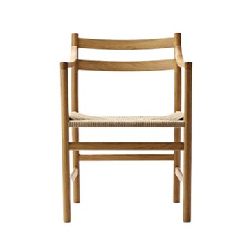 Carl Hansen & Søn CH46 spisebordsstol med armlæn designet af Hans J. Wegner