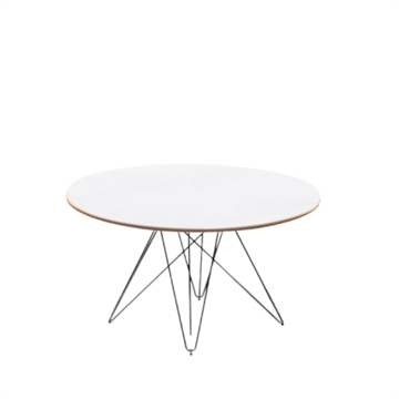 Naver Collection - Rundt spisebord med corian-top model GM 3891 Spider, diameter 130 cm