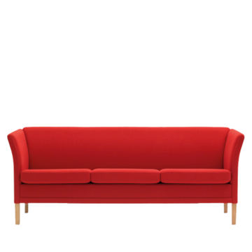 Nielaus - London-sofa m. stofbetræk, 3-personers