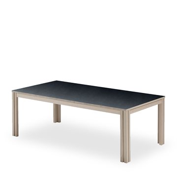 SM 24 spisebord fra Skovby, Stone laminat grey
