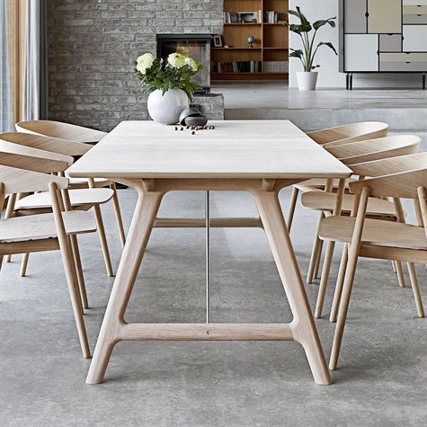 Andersen Furniture T7 spisebord m. udtræk (2-5800) 220 x 95 cm, massiv eg